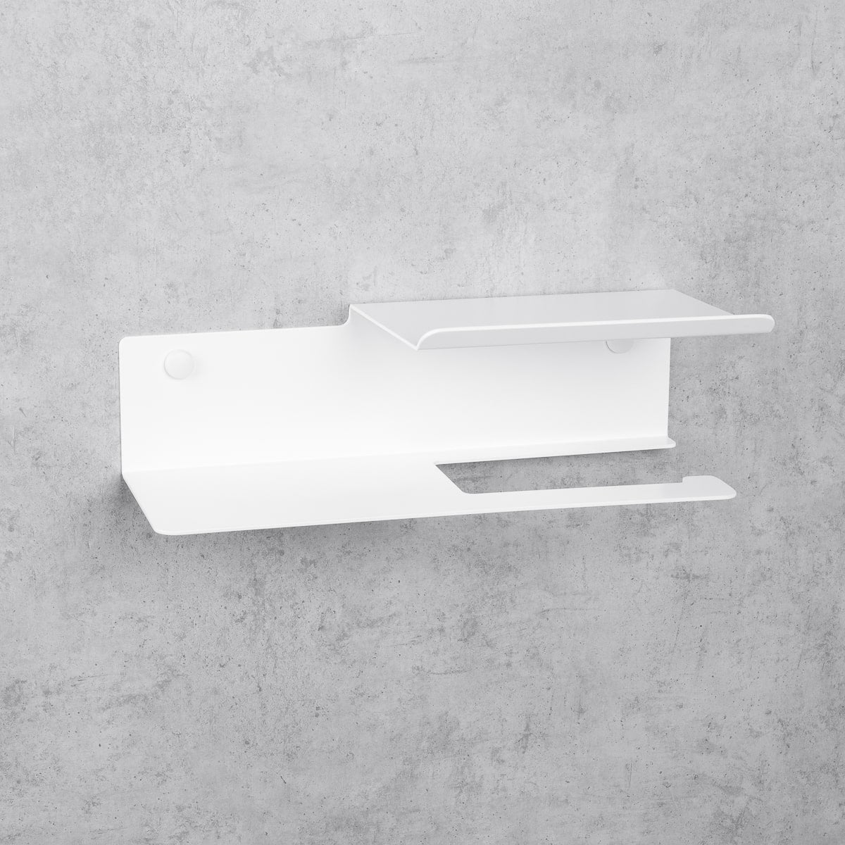 weiß Toilettenpapierhalter mit Shelf Line Flex