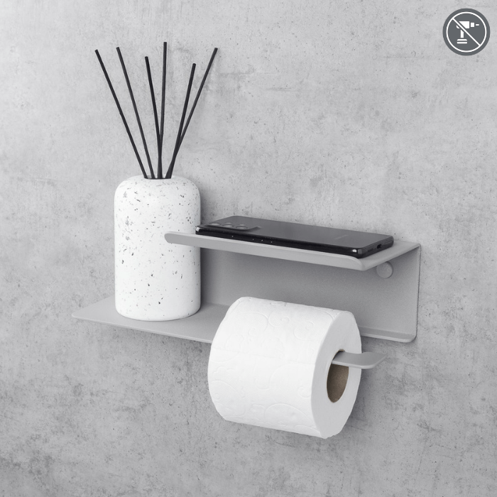 Toilet Paper Holder with Shelf Line Flex