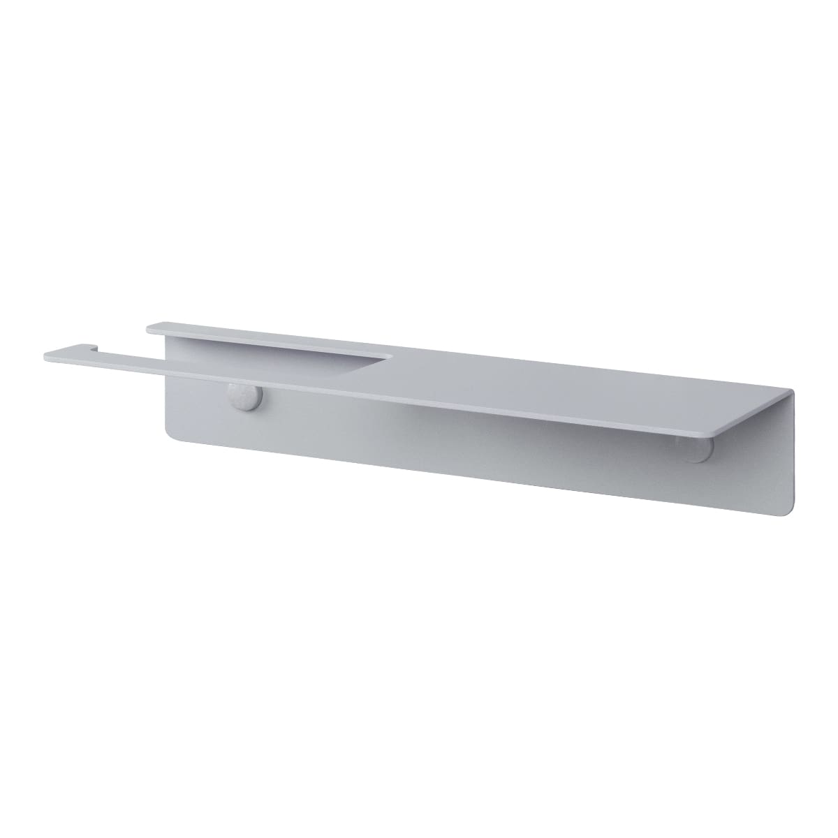 grey white toilet paper holder with shelf Line Base